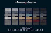 Datablad Tisca Colorrips - falckdesign.com · réaction au feu EN 13501-1 Cfl-s1 (collé) absorption du bruit des pas env. 24 dB VM résistance thermique env. 0,06 m2·K/W charge