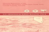 Mineral Resources of the Mormon Mountains Wilderness Study ... · Mineral Resources of the Mormon Mountains Wilderness Study Area, Lincoln County, Nevada By Daniel R. Shawe, H. Richard