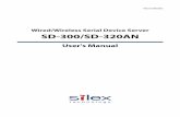 Wired/Wireless Serial Device Server SD-300/SD-320AN PDF/sd300_sd320an... · Printing Using the LPR Port on Windows 7 / Server 2008 / Server 2008 R2 ... - When this product is dropped