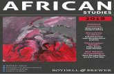 AFRICAN - Boydell & Brewer Publishers · Companion to Mia Couto HAMILTON & HUDDART 9 ... either to download ... ERIC MORIER-GENOUD is a Lecturer in African history at Queen’s University