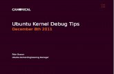 Ubuntu Kernel Debug Tipsodm.ubuntu.com/uhs/2011/Kernel Debug Tips and Techniques.pdf · Kernel Mainline Builds Ubuntu Mainline kernel builds, built against Linus' git repository: