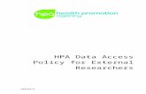 Microsoft Word - Protocol-d01-100825.docx Data Access Policy...  · Web view18 March 2016 Acknowledgements. The Health Promotion Agency (HPA) would like to acknowledge that this