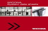 WICONA System data sheets · All key product features for each application at a glance: the WICONA system data sheets offer you all critical information about all WICONA series in
