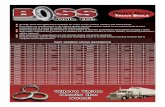 PART NUMBER CROSS REFERENCE - Boss Sealsbossseals.com/WebFlyer1.pdf · Oil Bath seals with applications available for buses, trucks, trailers, tractors, and transit buses. Boss Seals