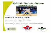 2018 Sask Open - files.trackie.com · Open to all members of Judo Provincial Associations, Judo Canada and IJF Associations of other countries. All Canadian competitors must show