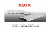 RCP-1000 / RCP-1U Instruction Manual · 0.Safety Guidelines 1.Introduction of Series Models RCP-1000, RCP-1U Instruction Manual ¡·Risk of electrical shock and energy hazard. All