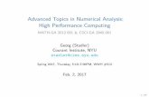 Advanced Topics in Numerical Analysis: High Performance ...stadler/hpc17/material/hpc17_1.pdf · Advanced Topics in Numerical Analysis: High Performance Computing MATH-GA 2012.001