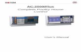 AC-2000/Plus - Diversified Imports · ROTEM AC-2000 PLUS Operating Instructions Display Here is the AC-2000 standard display.If there is an alarm the screen will alternately show