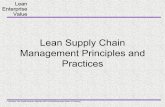 Lean Supply Chain Management Principles and Practices · Lean Supply Chain Management Principles and ... Supplier partnerships & strategic alliances ... • Linked business processes,