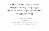 CSE$305$Introduc0on$to$ Programming$Languages$$ …zhiyang/teaching/cse305/lectures/lecture... · CSE$305$Introduc0on$to$ Programming$Languages$$ Lecture$15$–ObjectOriented$ Programming$$