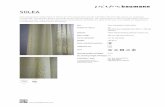 Article data sheet SOLEA - Création Baumann ·  Semi-transparent curtain fabric in Trevira CS; The natural look and the soft feel in the leno-like weave are somewhat unexpected.