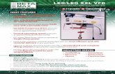 LEO/LEO XXL VFD - spiderstaging.com · 800-644-6478 | PO Box 2750 Melbourne | FL 32902 |  LEO/LEO XXL VFD Leo 3 Phase: 50-2 | Leo 1 Phase: 50-40 | Leo XXL: 50-25