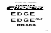REPAIR PARTS MANUAL - Country Clipper Zero-Turn Mowers Series/2013... · repair parts manual p-12932 sr400 . country clipper edge & edge xl t zero turn radius mower table of contents