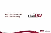 Introduction to PlanUW - mbo.wiscweb.wisc.edu · • Email PlanUW-MSN-MBO@vc.wisc.edu • Work with your MBO or AOA representative (separate handout) • Schedule to attend one of