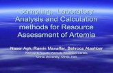 Sampling, Laboratory Analysis and Calculation methods for ... · Sampling, Laboratory Analysis and Calculation methods for Resource Assessment of Artemia Naser Agh, Ramin Manaffar,