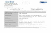 European Technical ETA-15/0282 Assessment of 02/06/2015 · Hot dipped galvanized ≥ 45 µm EN ISO 10684 Washer ISO 7089 Steel galvanized EN ISO 4042; hot dipped galvanized EN ISO