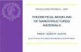 THEORETICAL MODELING OF NANOSTRUCTURED … · theoretical modeling of nanostructured materials prof. joÃo f. justo electronic systems engineering department. outline ... interaÇÕes