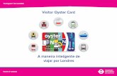 Visitor Oyster Card - tfl.gov.uk · O Visitor Oyster Card é um cartão inteligente pré-carregado com saldo ... o crédito do cartão antes de sair de Londres, porque não o pode