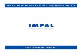 63rd ANNUAL REPORT - Welcome to India Motor Parts ... · No.6, Appavoo Gramani 1st Street Mandaveli, Chennai – 600 028 BANKERS STATE BANk OF INDIA REGISTERED & CORPORATE OFFICE