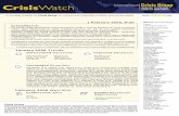 CrisisWatch, Nr. 30 - ETH Z watch february 2006.pdf · 1 February 2006, N°30 Board of Trustees Chair Lord Patten of Barnes President and CEO Gareth Evans so Executive Committee Morton