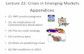 Lecture 22: Crises in Emerging Markets - Harvard University · razil’s Finance Minister Guido Mantega complained in 2010 about Fed easing. India’s entral ank Governor Raghuram