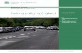 Parking policy in England By Louise Butcherresearchbriefings.files.parliament.uk/documents/SN02235/SN02235.pdf · BRIEFING PAPER Number CBP 2235, 16 August 2018 Parking policy in