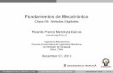Fundamentos de Mecatrónica - eudim.uta.cl · Teorema del muestreo Conversión digital a analógica Digital-to ... (Mecánica, UTA) Fund. Mecatrónica: Señales Digitales December