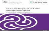 Draft - Code for Disposal of Solid Radioactive Waste  · Web viewFor advice on nuclear safeguards requirements, contact Australian Safeguards and Non-Proliferation Office (ASNO).