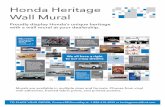 Honda Heritage Wall Mural - American Honda Motor Companydiscover.honda.com/pdf/Honda-Heritage-Wall-Mural-Sell-Sheet-121416.pdf · Honda Heritage Wall Mural Murals are available in