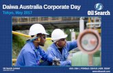 Daiwa Australia Corporate Day - Oil .Daiwa Australia Corporate Day – May 2017 No volumes carried