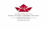 PARA-CYCLING CARDING CRITERIA · para-cycling carding criteria for nominating athletes to the sport canada athlete assistance program for the 2019 carding cycle final draft may 11,