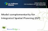 Model complementarity for Integrated Spatial Planning (ISP ...conference.ifas.ufl.edu/aces14/presentations/Dec 11 Thursday/2... · Model complementarity for Integrated Spatial Planning