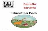 Zeraffa Giraffa Education Pack - Little Angel Theatre · A True Story!