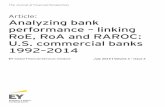 Article: Analyzing bank performance – linking RoE, RoA and ... · corporates, which clarifies the relationship between return on equity (RoE), risk-adjusted return on capital (RAROC)