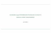 ECONOMIA degli INTERMEDIARI FINANZIARI ... - Lec 4 [Compatibility... · THE OLD FINANCE • Theme: