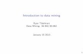 Ryan Tibshirani Data Mining: 36-462/36-662 January 15 2013ryantibs/datamining/lectures/01-intro.pdf · Introduction to data mining Ryan Tibshirani Data Mining: 36-462/36-662 January