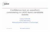 events - LIGOdhs/Amaldi03/cadonati.pdf · 5th Amaldi Conference LIGO-G0200XX-00-M Assigning a correlation confidence to a pair of coincident candidate events We suspect a burst happened