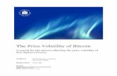 The Price Volatility of Bitcoin - DiVA portal782588/FULLTEXT01.pdf · bitcoin volatility registered for the sample period and is able thereby able to generate data of if and how the