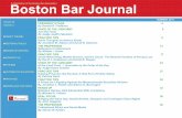 Boston Bar Journal · Boston Bar JournalA Publication of the Boston Bar Association ... Number 3 ABOUT THE BBJ EDITORIAL POLICY BOARD OF EDITORS CONTACT US THE BBA LETTERS TO THE