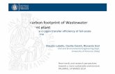 Low carbon footprint of Wastewater treatment plant - unipa.it · Low carbon footprint of Wastewater treatment plant Monitoring the oxygen transfer efficiency of full-scale aeration