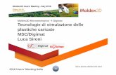 Moldex3D Micromechanics Digimat Tecnologie di simulazione ... · Moldex3D Micromechanics Digimat Tecnologie di simulazione delle plastiche caricate MSC/Digimat Luca Sironi 2016 Users’