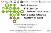 Sub-Saharan E-Science Infrastructures : The South African ... · Sub-Saharan E-Science Infrastructures : The South African ... Valeria Ardizzone, ... (INFN, CT) Mario Real & Fulvio