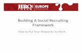 Building A Social Recruiting Framework - hrotodayforum.comhrotodayforum.com/emea/wp-content/uploads/2013/11/M-Social.pdf · What About Recruiting? 6 • 94% of recruiters use or plan