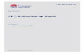 AEO Authorisation Model - Transport for NSW · T MU MD 00009 SP AEO Authorisation Model Version 2.0 Issued date: 29 August 2017. Important message . This document is one of a set