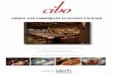 group and corporate function package - cibowinebar.com CG Package Oct 2018.pdf · Cibo Wine Bar is proud of its unique facilities, excellent service and exquisite cuisine. From the