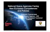 National Space Agencies Facing New European Competences ... · Consiglio Competitività (dicembre 2010): sottolinea il ruolo del settore spaziale nella competitività e nell innovazione