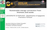 Sustainable energy conversion from biomass and waste · FORMULA STUDENT –prof. Fantozzi. University of Perugia Department Engineering SES-LAB Sustainable Energy Systems ... serbatoio