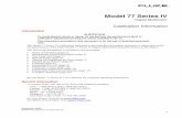 Model 77 Series IV - oberon.roma1.infn.itoberon.roma1.infn.it/lezioni/laboratorioelettromagnetismo/... · Model 77 Series IV Digital Multimeter Calibration Information Introduction