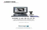 USB Lab B.O.S.S. - ametektest.com · USB Lab B.O.S.S. OS-100WX and OS-100WX-HD USB Brinell Optical Scanning System Operation Manual ® Newage hardness testing 820 Pennsylvania Blvd.,