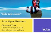 Java Open Business - jugsardegna.org · La PA spende per licenze software: ... Esa Zucchetti Others ... (download and on site installation with consultant/SI support)